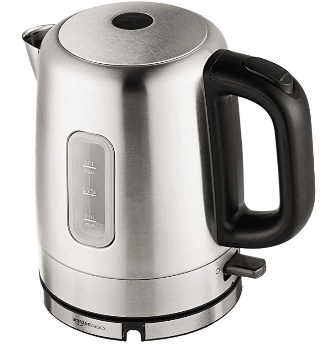 Rae Dunn Electric Water Kettle - Stainless Steel Coffee Maker, 1.7 Liter Tea Kettle, Electric Hot Water Kettle with Automatic Shut Off Boil-Dry